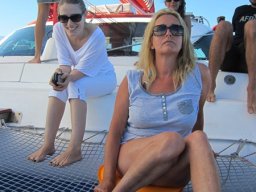 Catamaran avec Nathalie