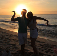 Coucher de soleil elise et sylvain