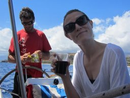 Catamaran avec Nathalie