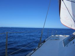 Catamaran avec Nathalie