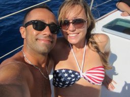 Catamaran avec Nathalie