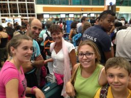 Visite de la super famille !